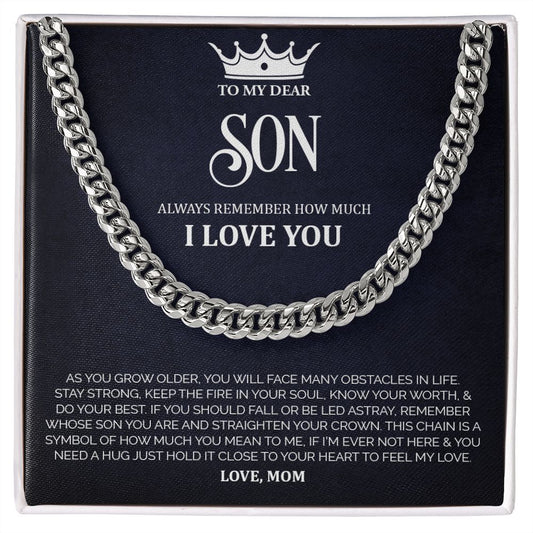 My Dear Son| Know your Worth - Cuban Link Chain