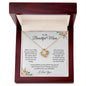 My Mom | To My Beautiful Mom I Love You - Love Knot Necklace